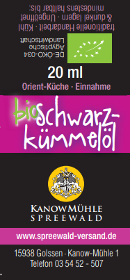 Schwarzkümmelöl (Bio)