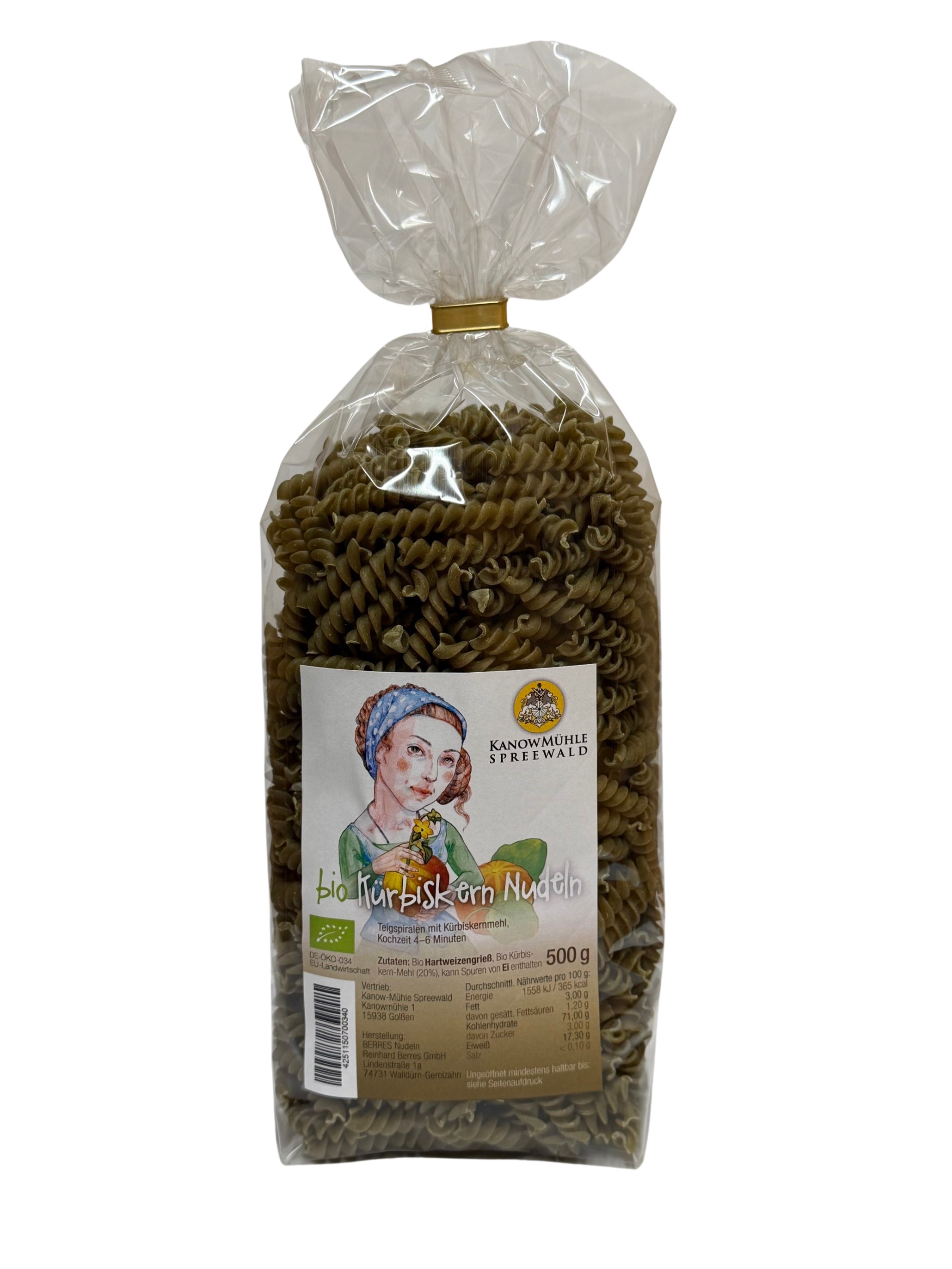 Bio Kürbiskern-Nudeln