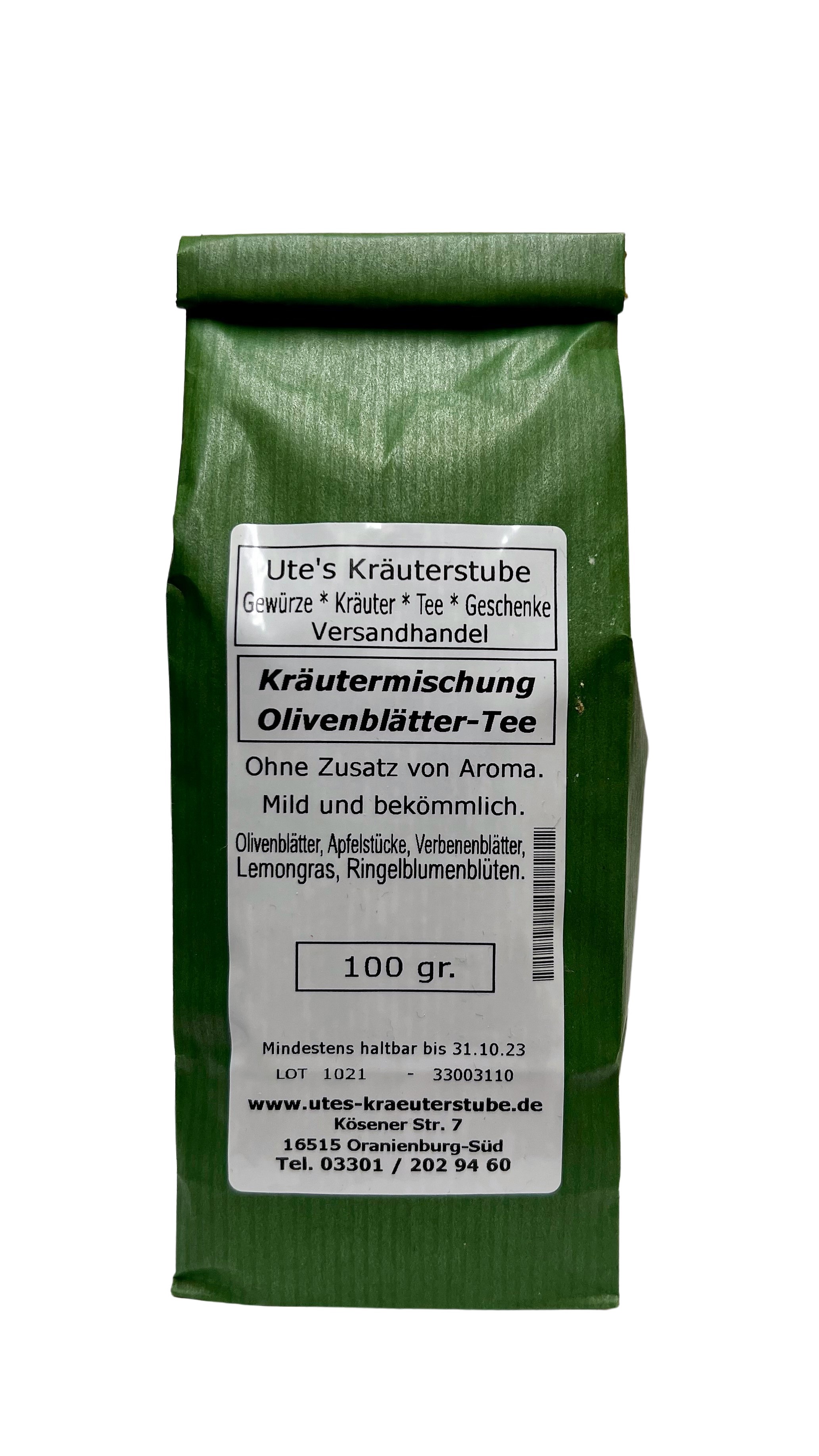 Tee Olivenblätter