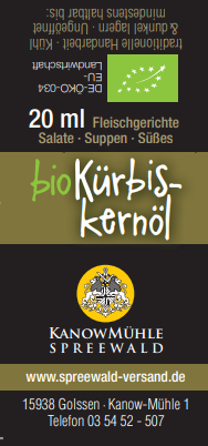 Kürbiskernöl (Bio)