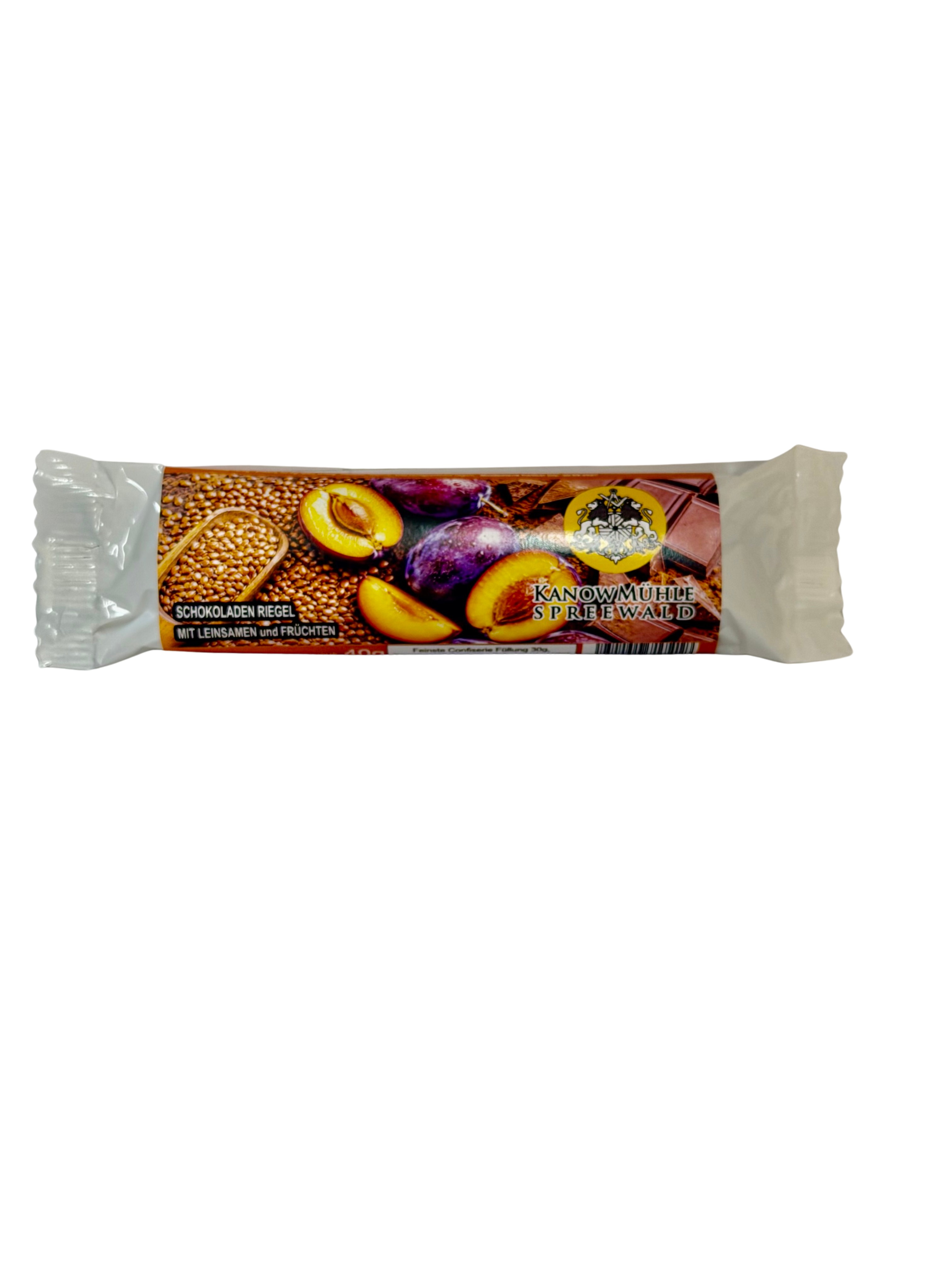 Leinsamen-Schokoriegel mit Früchten