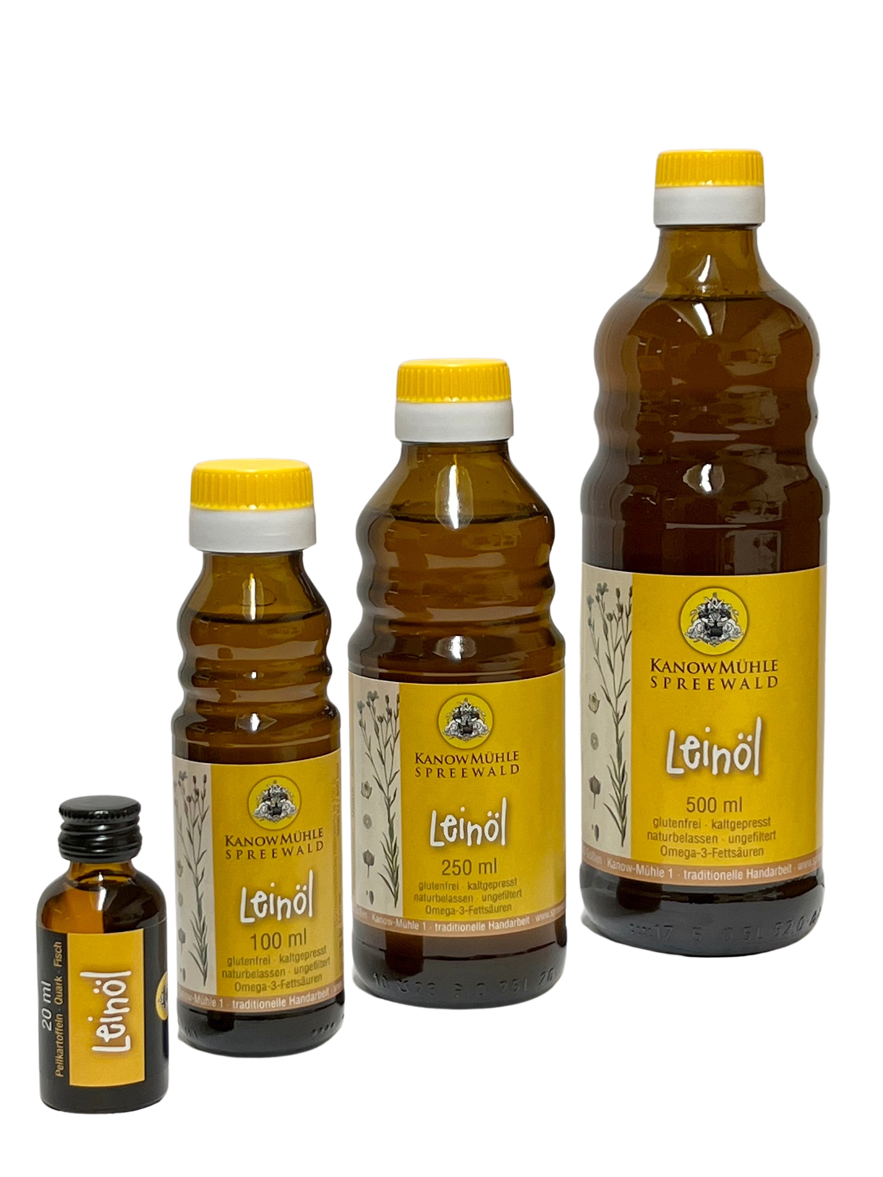 Kaltgepresstes Premium Leinöl aus dem Spreewald