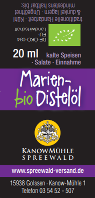 Mariendistelöl (Bio)